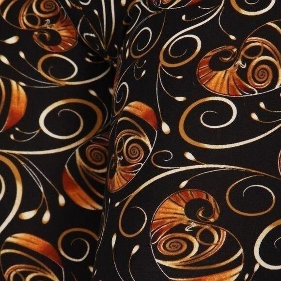 Reg One Size NEW MIX soft brush swirly print leggings - Picture 3 of 9